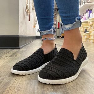 Gypsy Jazz black slip on shoes